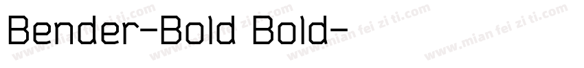 Bender-Bold Bold字体转换